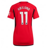 Koszulka piłkarska Manchester United Rasmus Hojlund #11 Strój Domowy dla kobiety 2023-24 tanio Krótki Rękaw